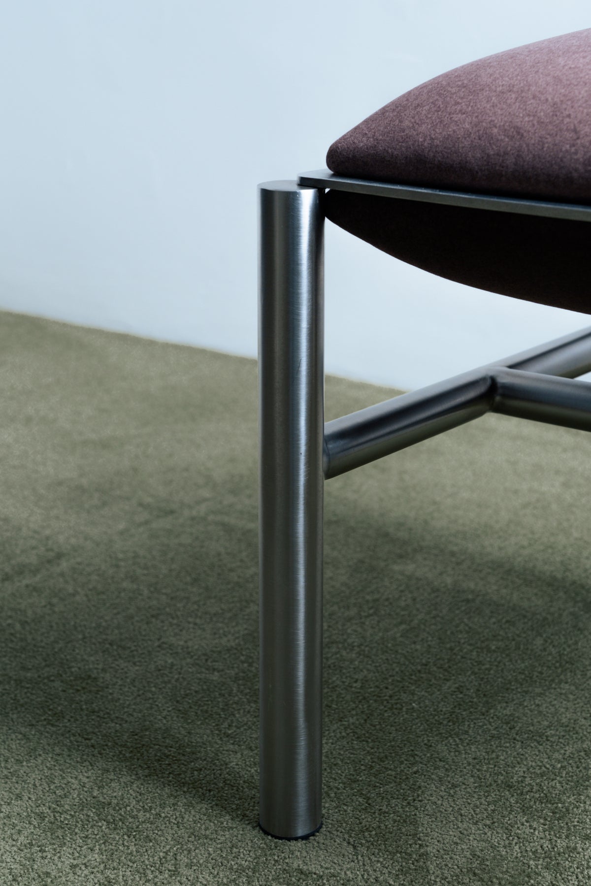 J O H N Stool | Stainless Steel + Upholstery
