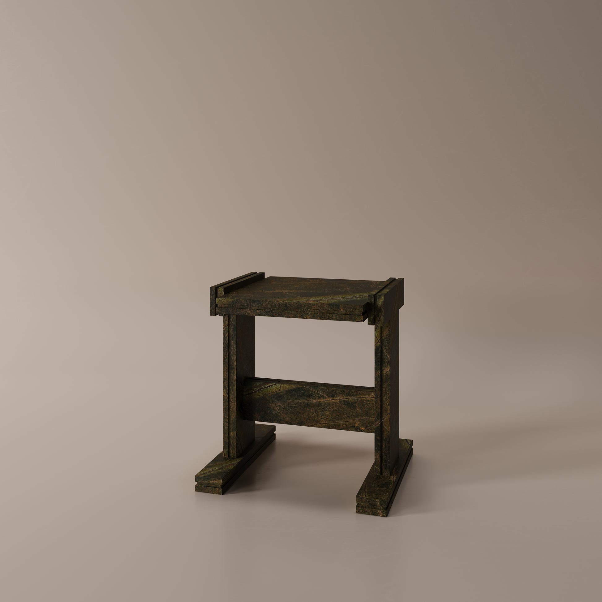 Forest Green Marble side table